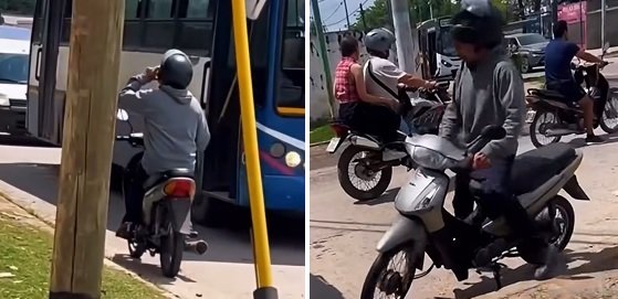 Un viaje en moto terminó antes de tiempo tras una fuerte discusión entre una pasajera y el conductor